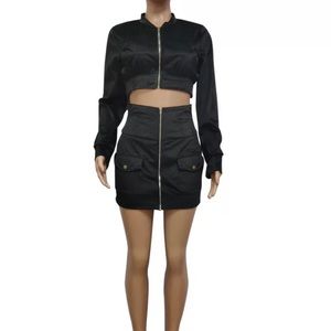 2 Piece Skirt set by Hint Fashions Sizes: S M L XL Color: Black